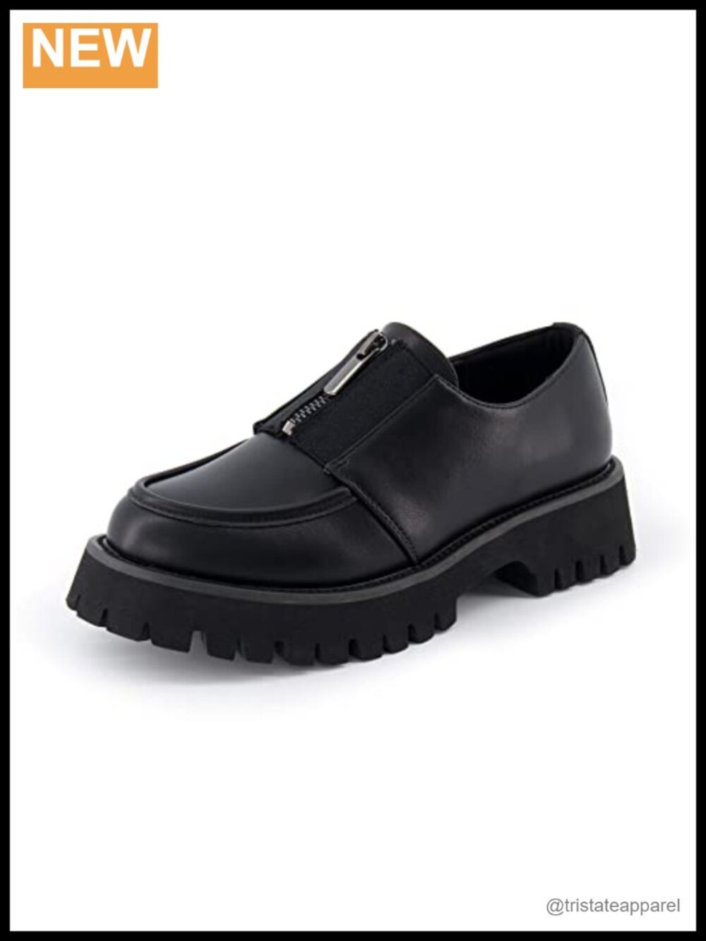 CUSHIONAIRE Dario Zipper Slip On Loafer Faux Leather Memory Foam